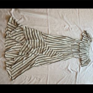 White and black dress